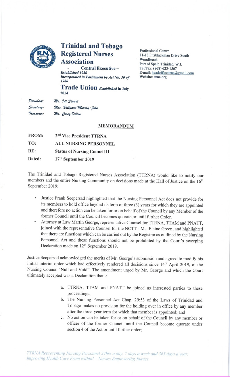 Status of NCTT pt1
